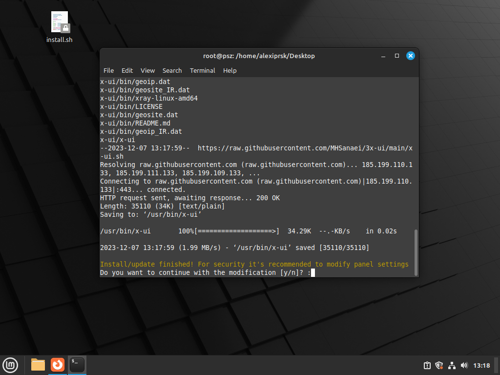 Install Command