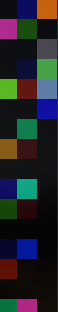 Sample of blue pixel as ending flag, followed by black pixels as padding